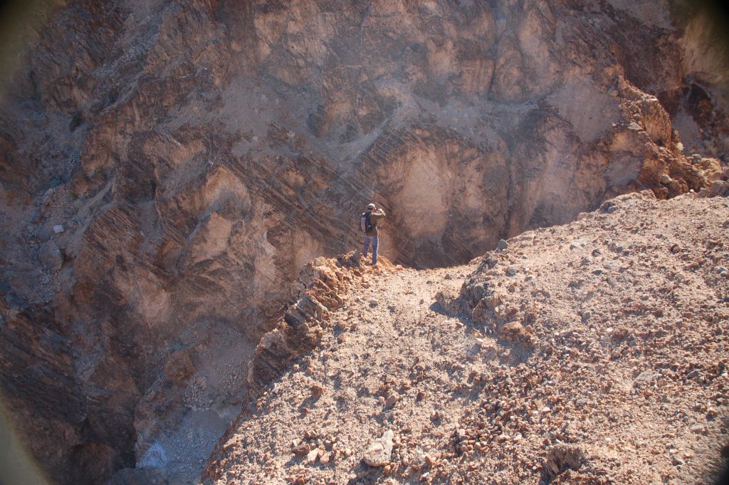 Bypass 2 ALT led us along the west rim of the canyon.  Here, I was taking a picture of the 3rd major dry fall: